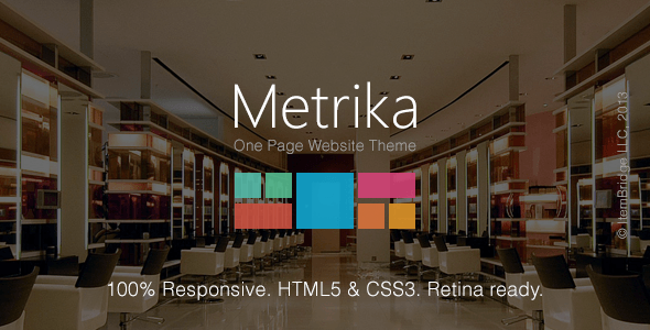 metrika wordpress flat theme