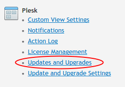 plesk 12 - updates and upgrades