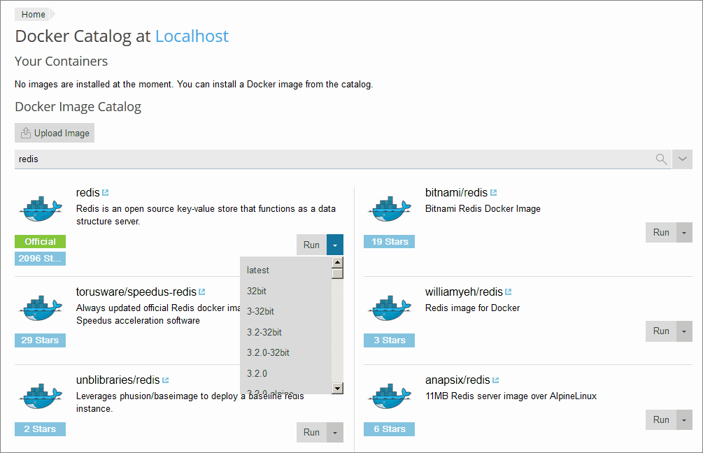 what's new plesk onyx: docker catalog