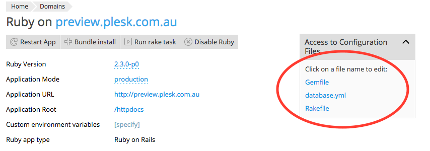 what's new plesk onyx: edit config file in ruby