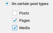 wordpress - delete comments - post types