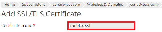 plesk onyx - install ssl certificate
