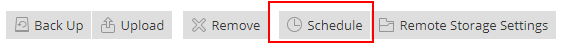 plesk onyx - scheduling a backup