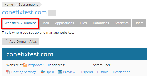 plesk onyx - install ssl certificate